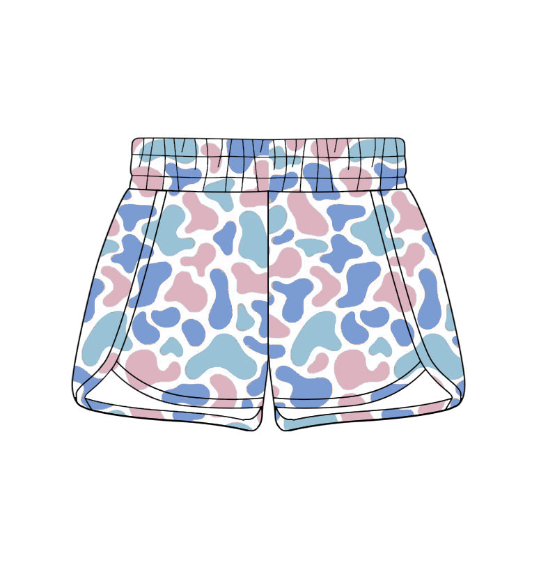 Adult blue pink camo summer shorts preorder