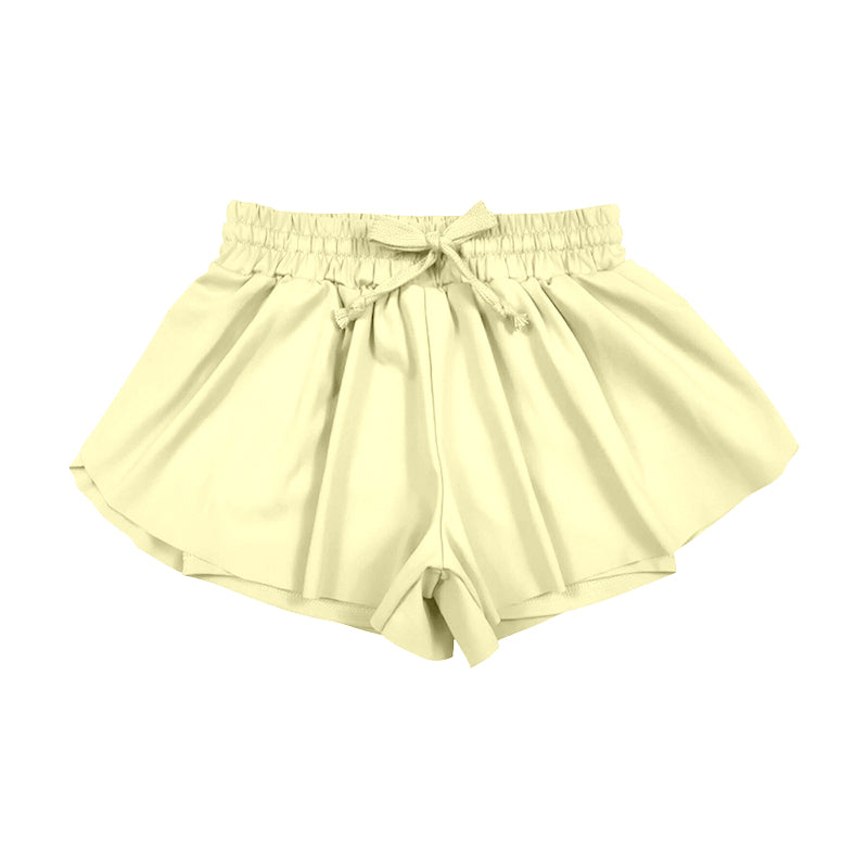 Toddle baby girl yellow  yoga shorts preorder