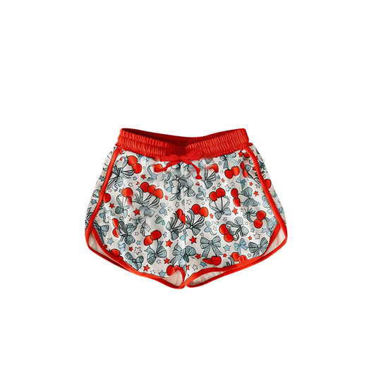 July 4th bow print summer shorts preorder