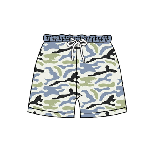 Toddle baby boy blue black camo summer shorts preorder