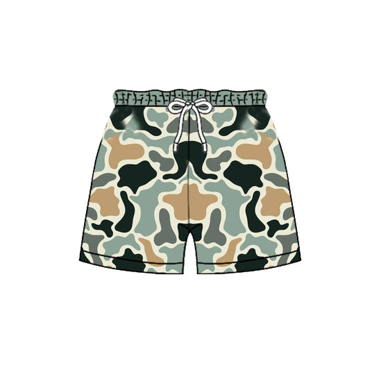 Toddle baby boy green yellow camo summer shorts preorder