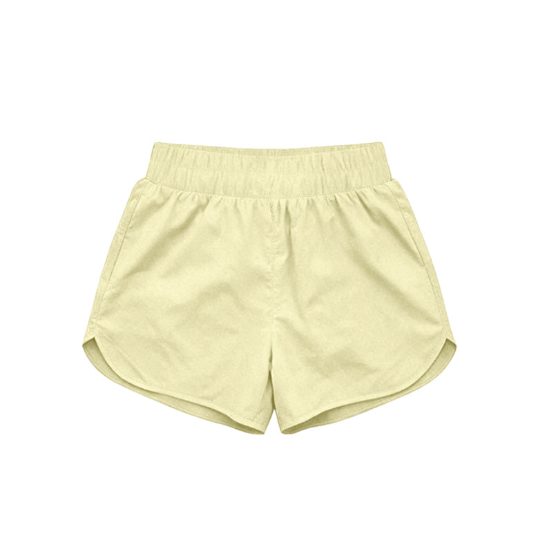 Toddle baby girls yellow color summer yoga shorts preorder