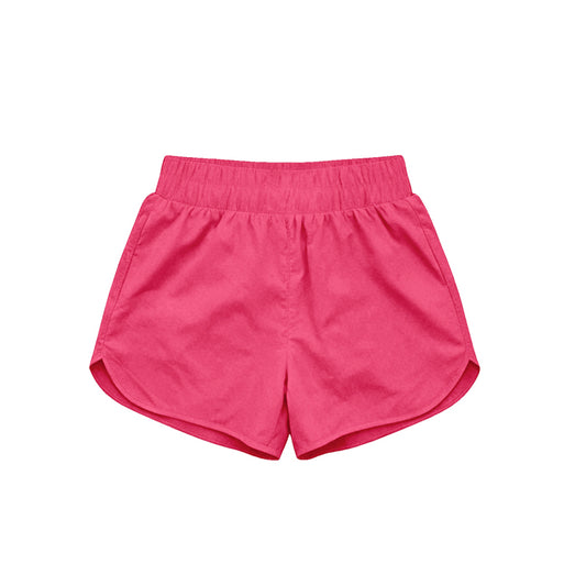 Toddle baby girls hot pink color summer yoga shorts preorder