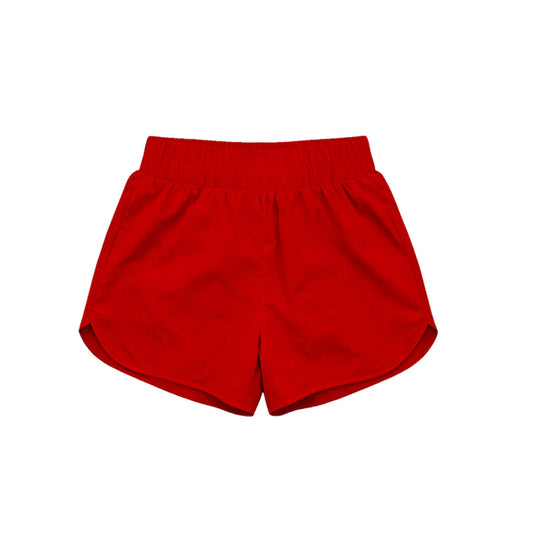 Toddle baby girls red color summer yoga shorts preorder