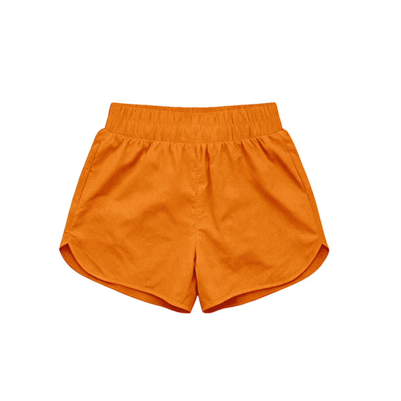 Toddle baby girls orange color summer yoga shorts preorder