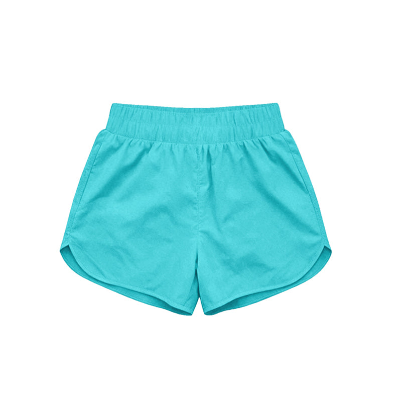 Toddle baby girls turquoise color summer yoga shorts preorder