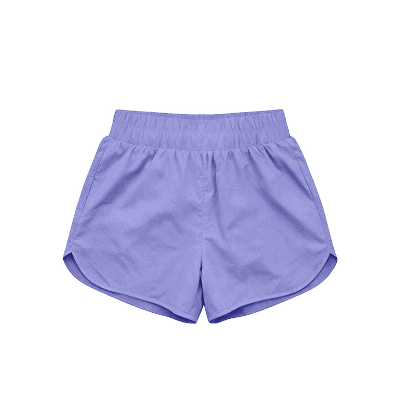 Toddle baby girls purple color summer yoga shorts preorder