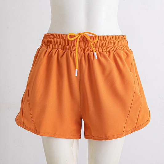 Toddle baby girls orange color summer yoga shorts preorder