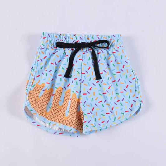 Toddle baby girls blue sprinkle shorts preorder
