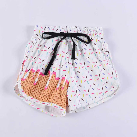 Toddle baby girls white sprinkle shorts preorder