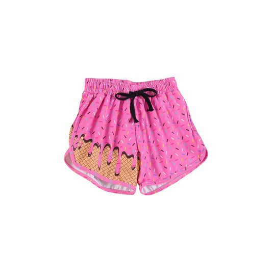Toddle baby girls hot pink sprinkle shorts preorder