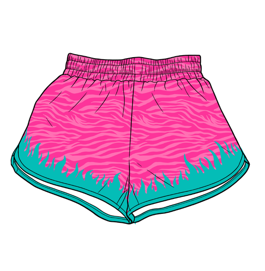 Adult women hot pink summer yoga shorts preorder