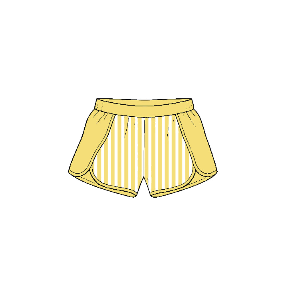Toddle baby girls yellow color summer yoga shorts preorder
