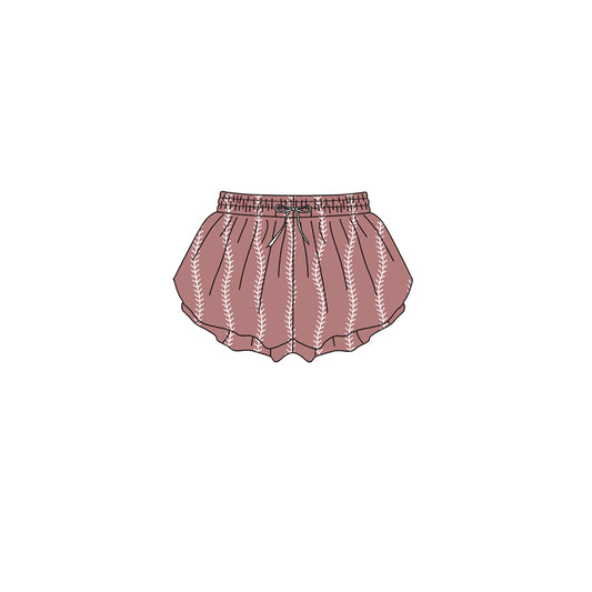Toddle baby girls baseball color summer yoga shorts preorder