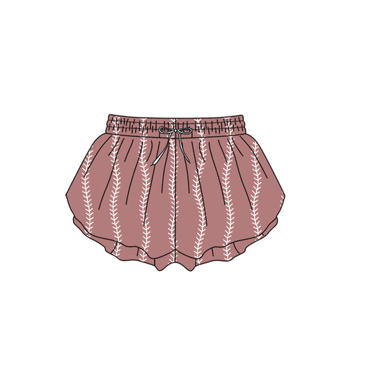 Adult women baseball polka dots summer yoga shorts preorder
