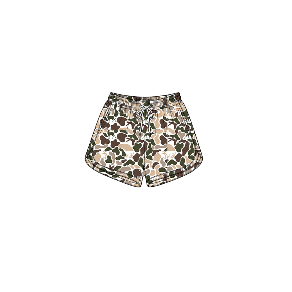 Toddle baby girls deer duck camo print summer yoga shorts preorder
