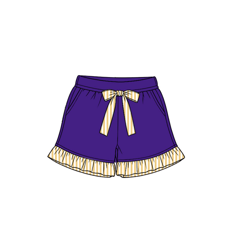 Toddle baby girls purple color summer shorts preorder