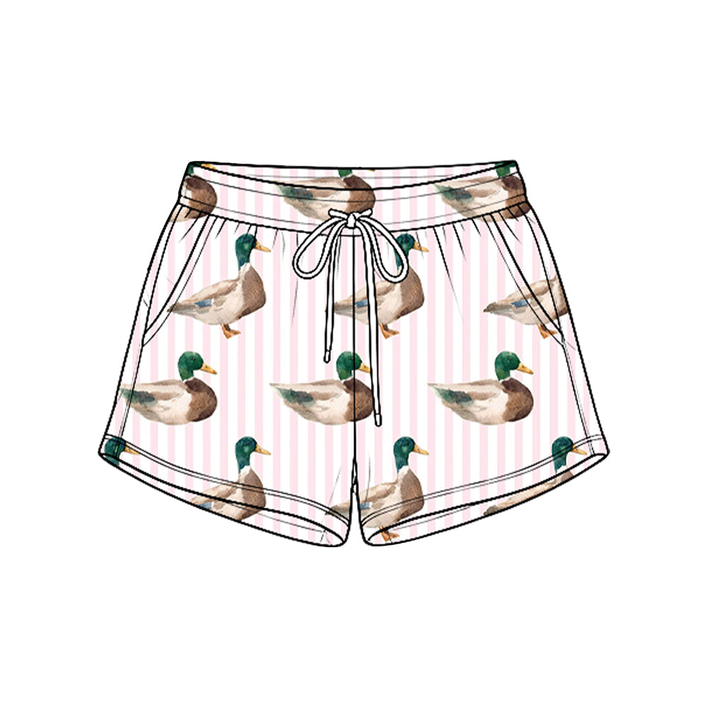 Kids baby duck print summer shorts preorder