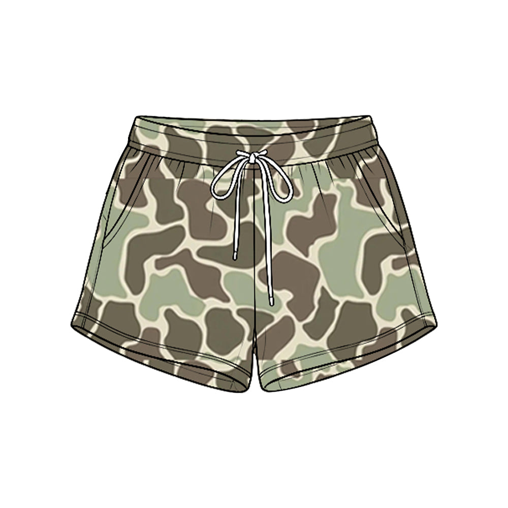 Kids baby grey camo print summer shorts preorder