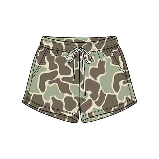Kids baby grey camo print summer shorts preorder