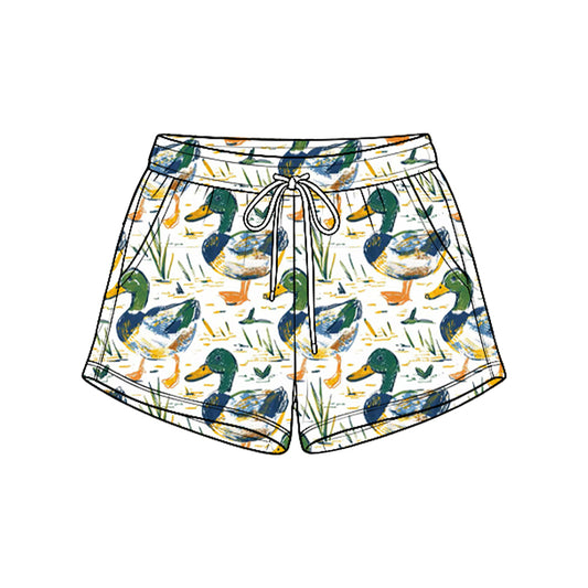 Kids baby duck print summer shorts preorder