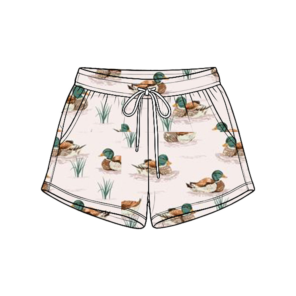 Kids baby duck print summer shorts preorder