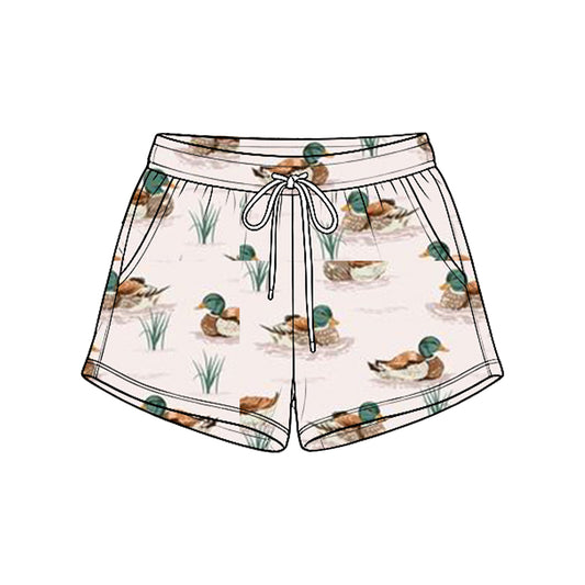 Kids baby duck print summer shorts preorder