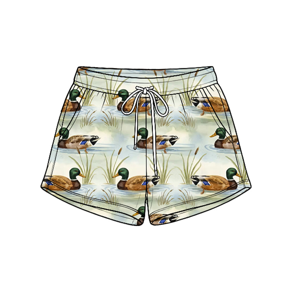 Kids baby duck print summer shorts preorder