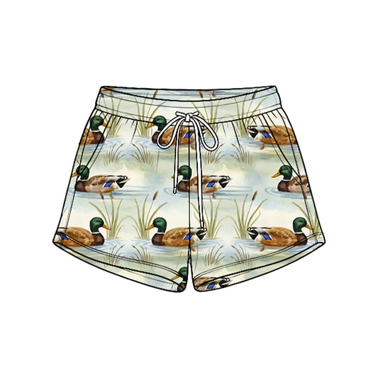 Kids baby duck print summer shorts preorder