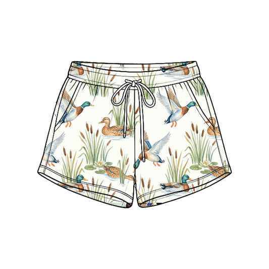 Kids baby duck print summer shorts preorder