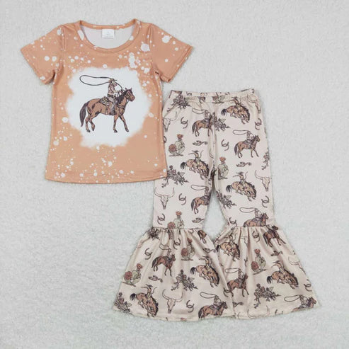 sister brother baby girls western matching clothing set