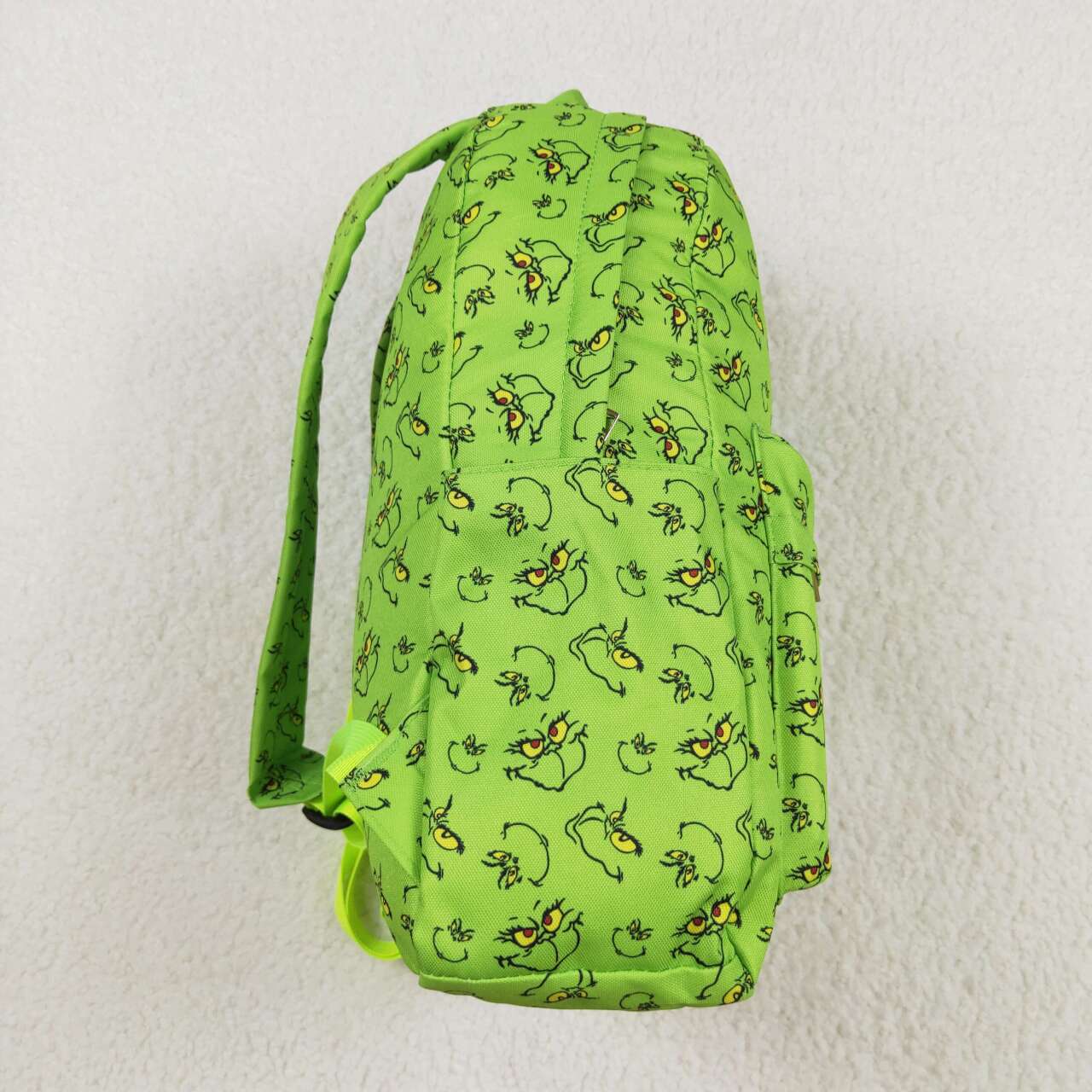 Christmas green face cartoon bag