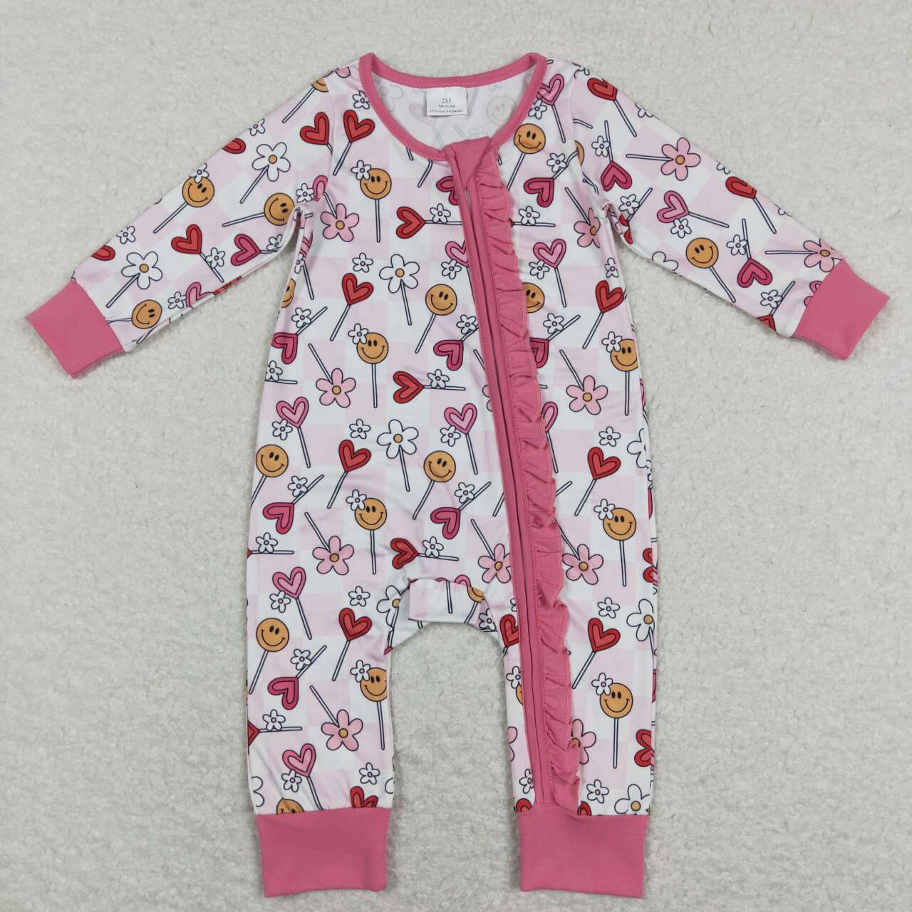 toddle girls valentines heart romper