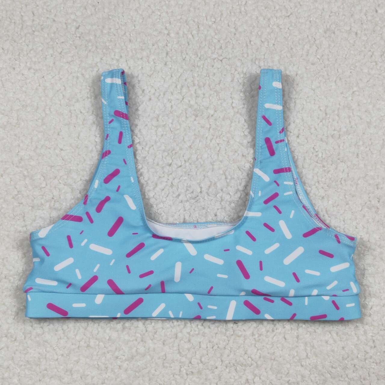 Adult women blue ice cream bra top