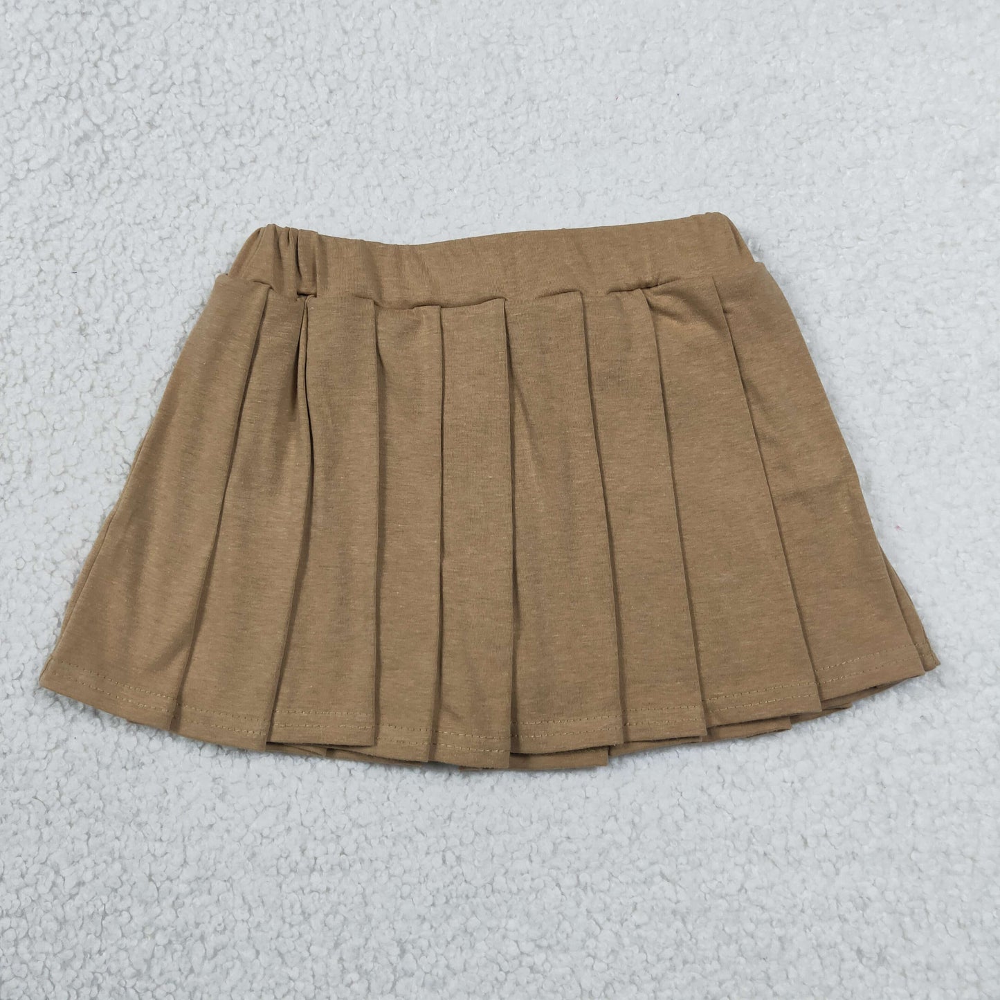 baby girl khaki cotton skirt inside shorts