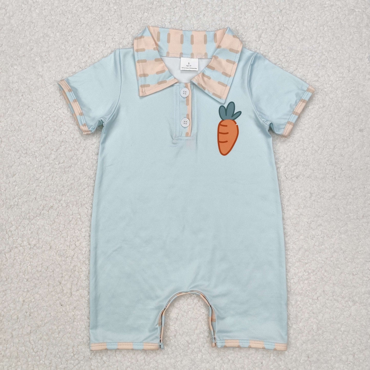 Toddle baby boy Easter carrot romper