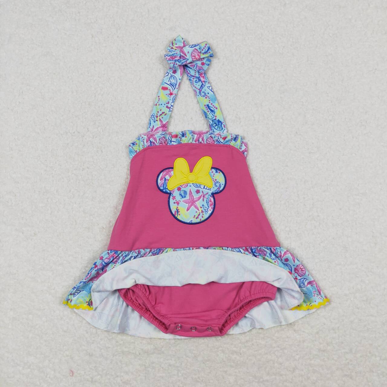 toddle girls one piece embroidery cartoon romper
