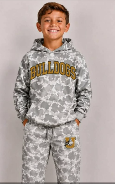 Toddle kids custom team design long sleeve hoodie outfit