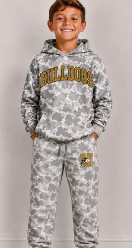 Toddle kids custom team design long sleeve hoodie outfit