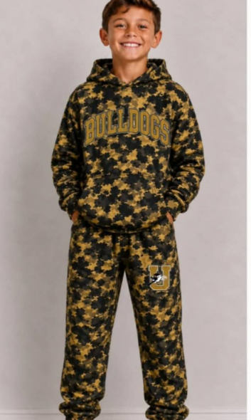 Toddle kids custom team design long sleeve hoodie outfit