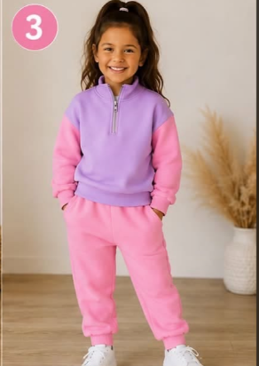 Toddle kids custom design long sleeve cotton outfit