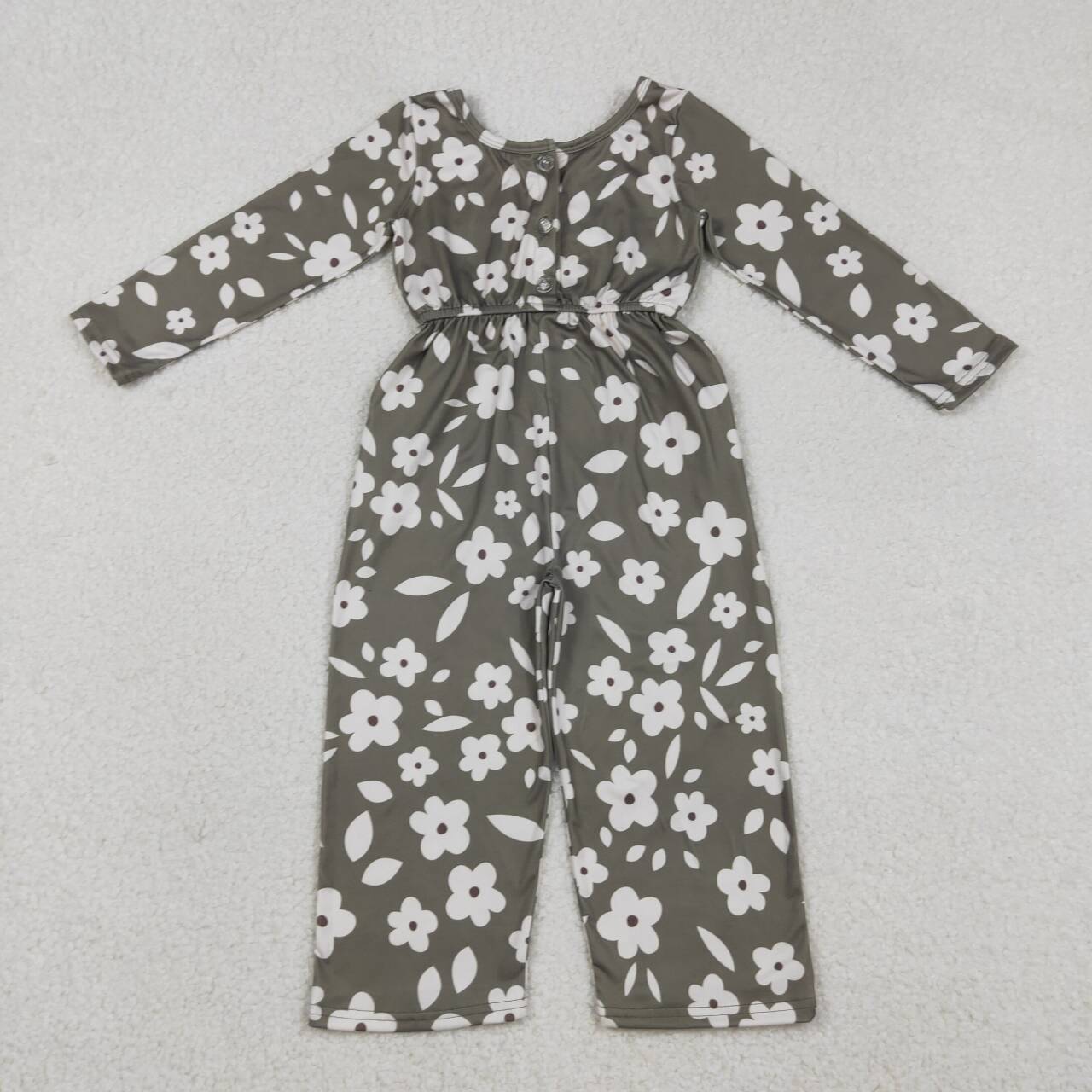 Toddle girls flowers print jumpsuit