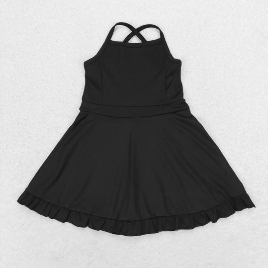 baby girls one piece black athletic dress