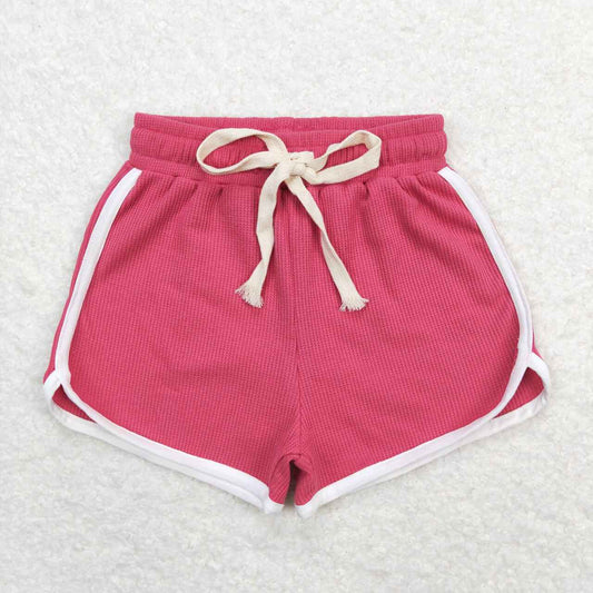 toddle girls hot pink summer cotton shorts