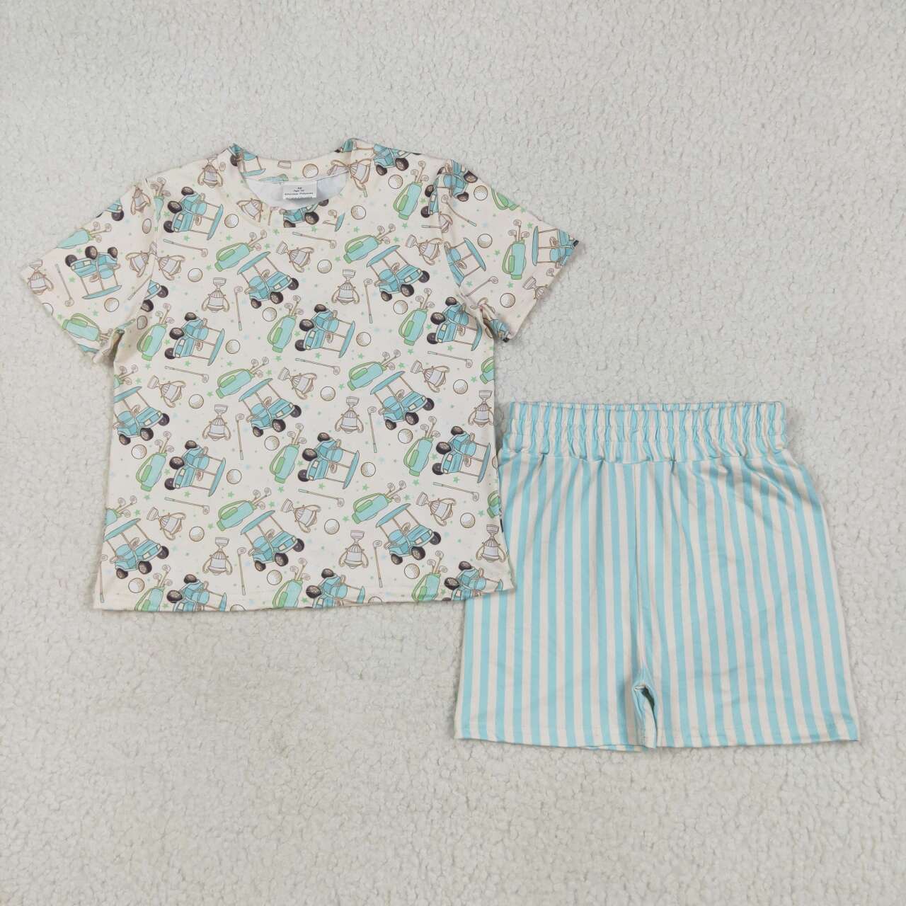 Girls golf shirt summert shorts outfit