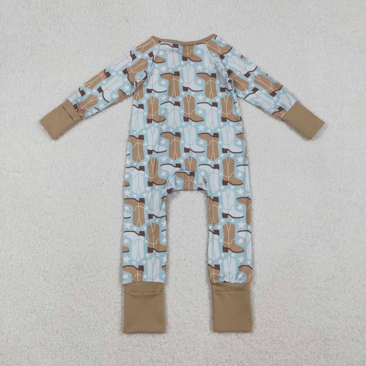 Western boots design toddle boy romper