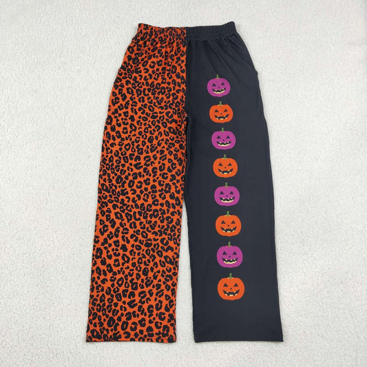 Adult women halloween pumpkin design milk silk pants