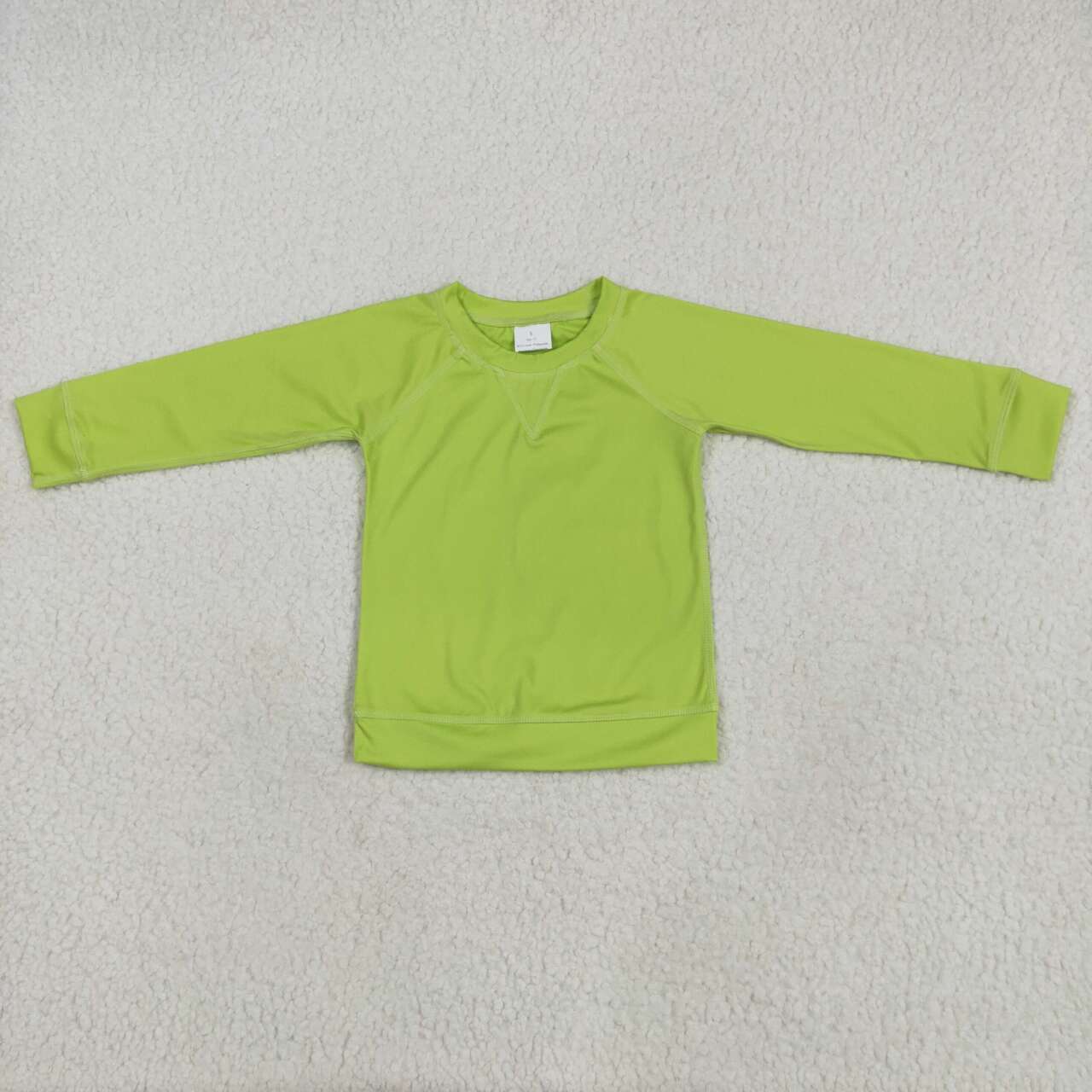 Baby Girls Lime Green Active Wear Long Sleeve Yoga Top