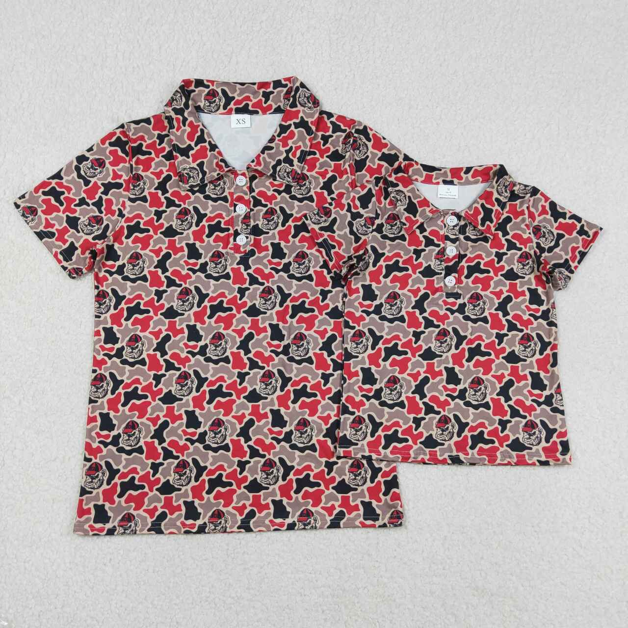 Daddy and me wholesale kids girls short sleeve team style shirt