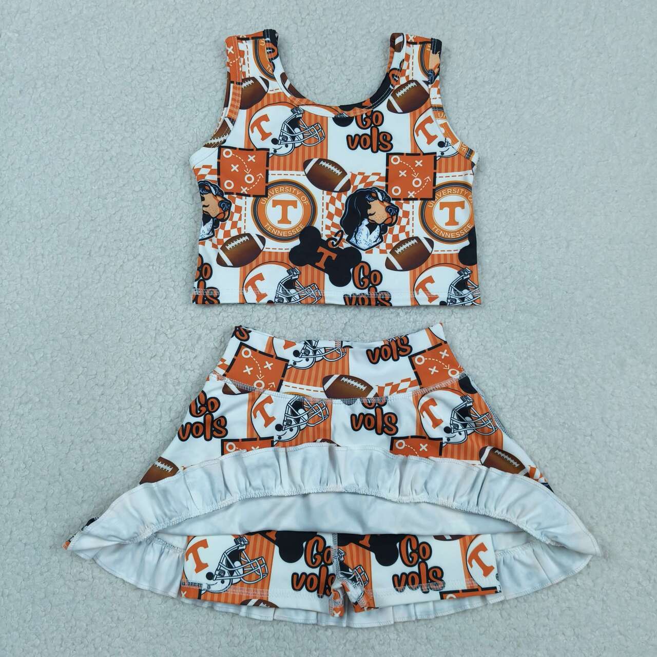 T Team design girls summer active yoga outfit